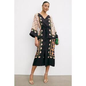 La DoubleJ Foulard Dress Size L with Stains